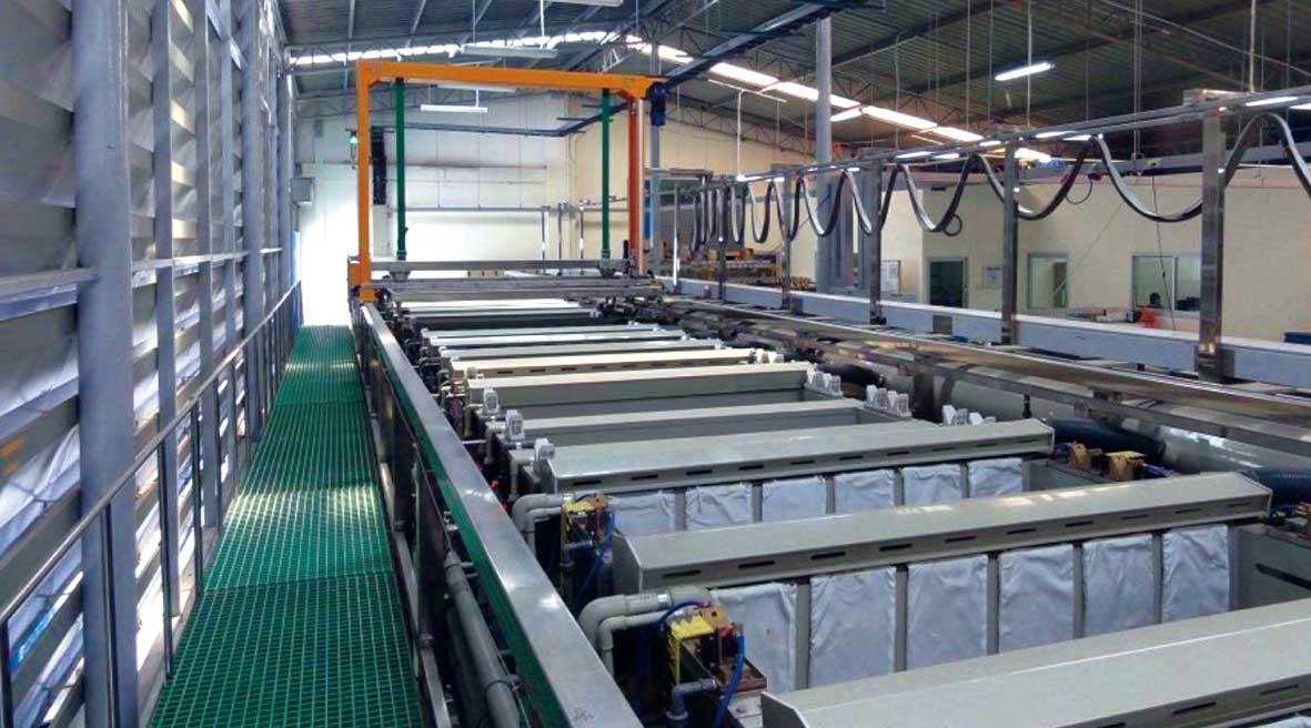 高硅高銅壓鑄鋁陽(yáng)極氧化專用生產(chǎn)線